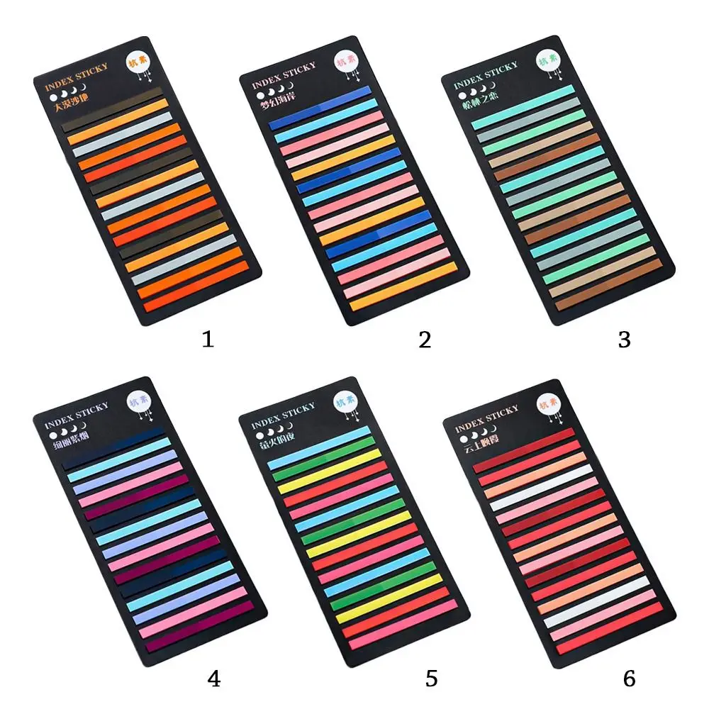 Colorful Ultra-fine Thread Guide Sticker Novelty DIY Sticky Notes Memo Pad Paster Sticker Index Flags Tab Strip Key Points Label