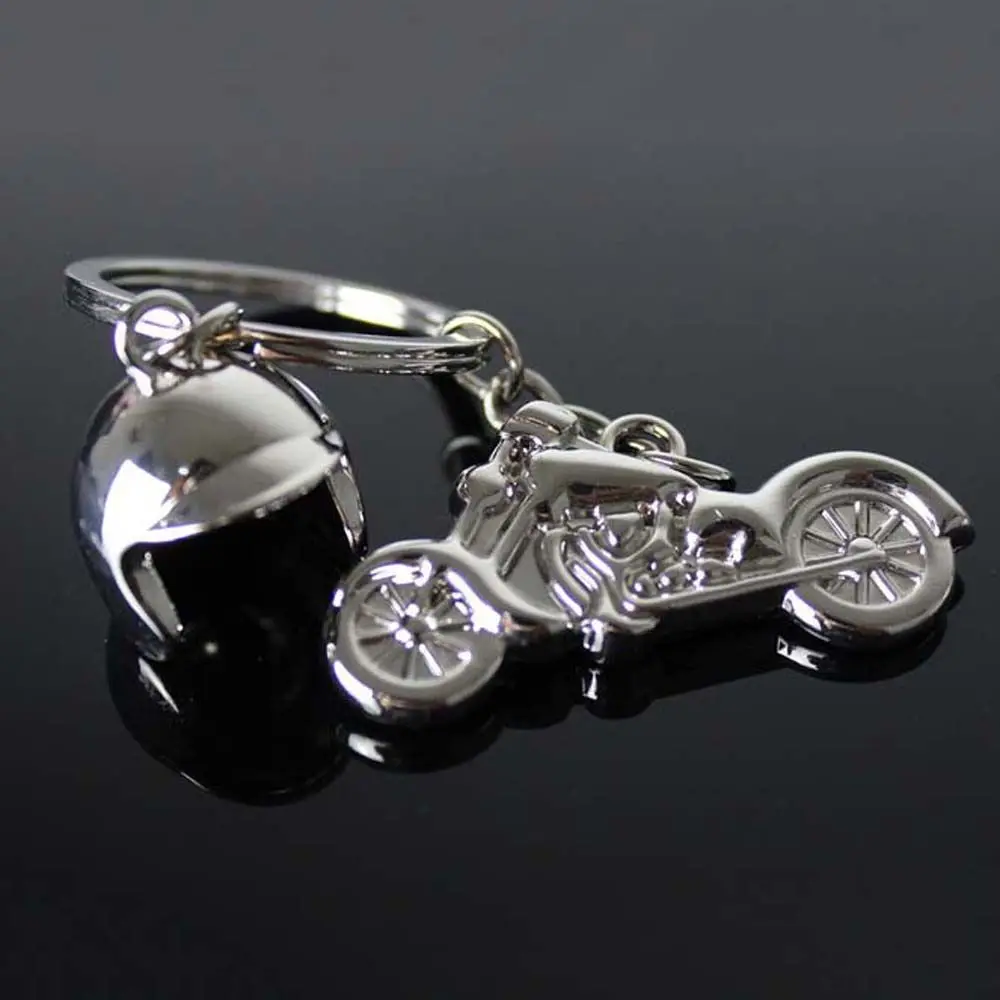 Gift For Men Women Metal Pendants Car Model Motocross Helmet Bag Charm Key Holder Key ring Key Chain