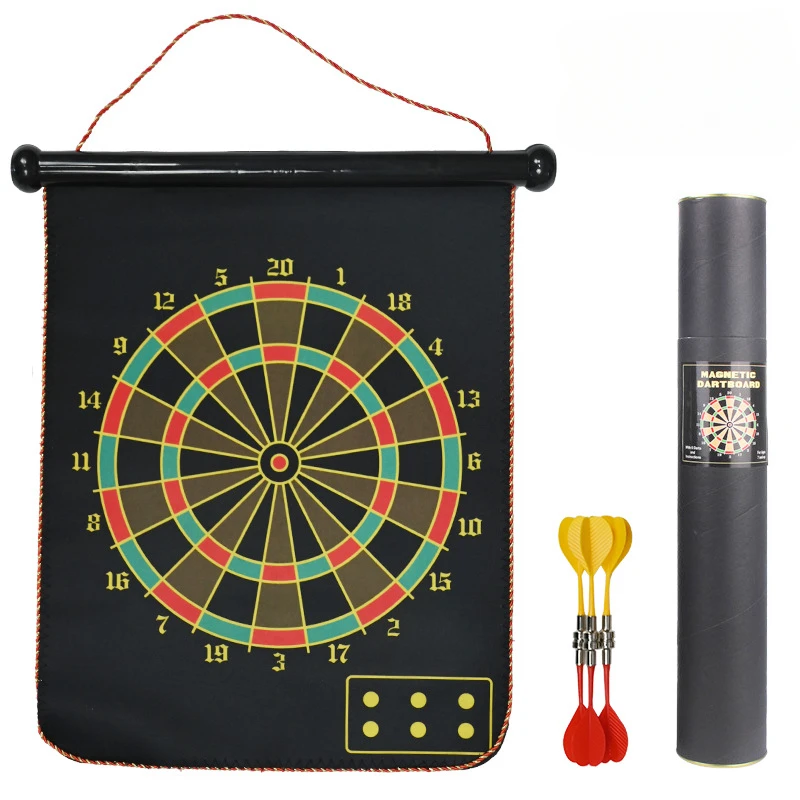 Doppelseitiges magnetisches Dart-Tablett-Set Eltern-Kind-Kinderspiel zeug Cartoon Casual Competition Level Dual-Use-Dart-Flüge Bogens chießen