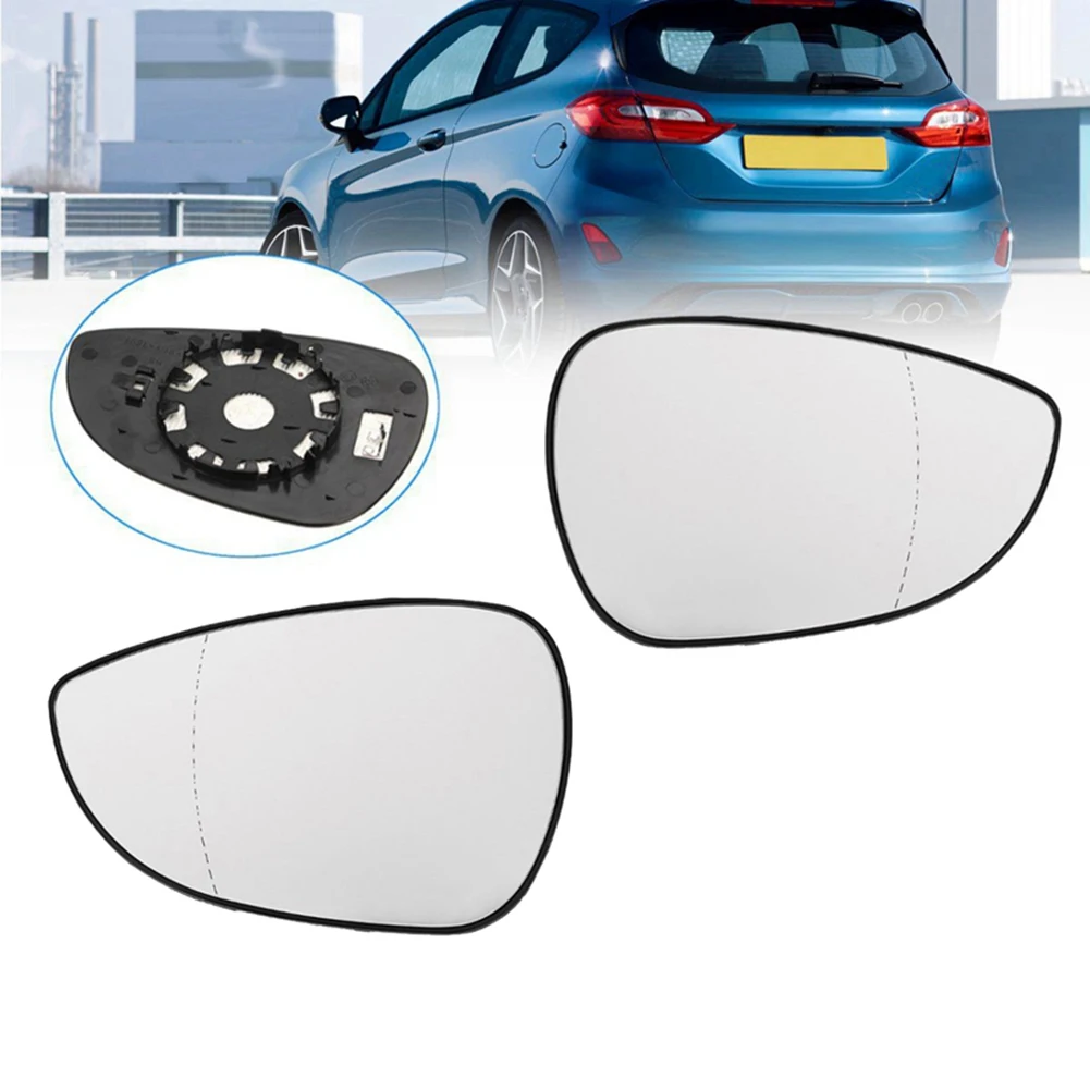 Car Left Right Rear View Wing Mirror Lens Glass for Fiesta Mk7 2009-2015 Auto