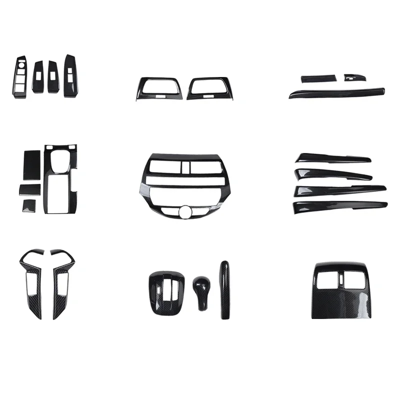 Car Accessories Interior Decorative Window Rises Central Console Air Vent Steering Wheel Cover Trim For Accord