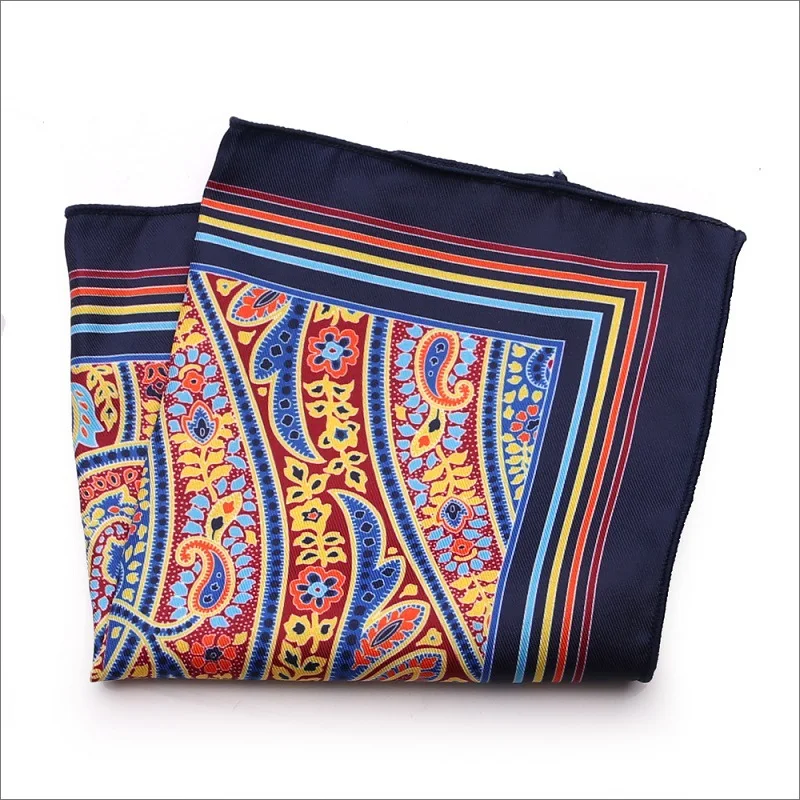 المألوف الرجال الزفاف جيب مربع البدلة التبعي منديل 23*23 سنتيمتر الأوشحة #2