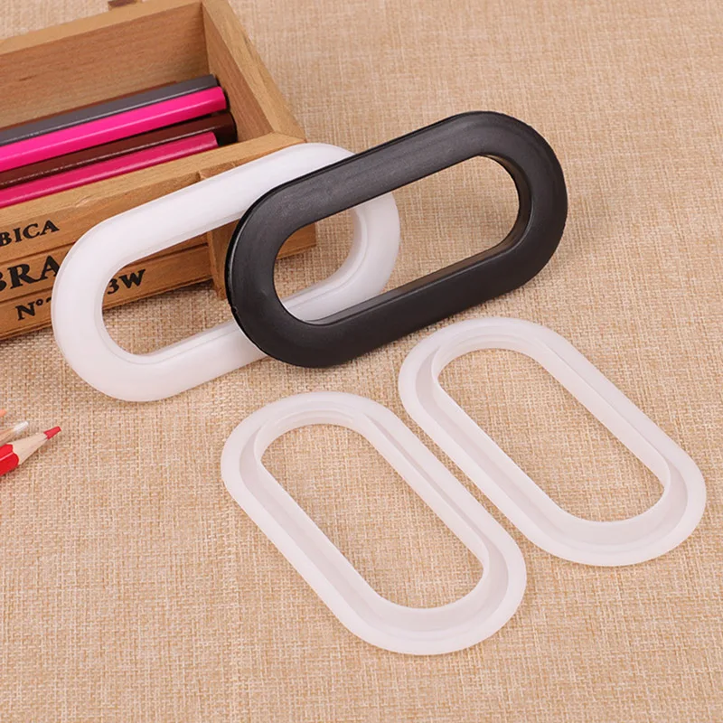 

100pcs Plastic Buckle Carrying Handle Grip Buckles for Corrugated Carton Paper Storage Box PP Ring Groove 5mm