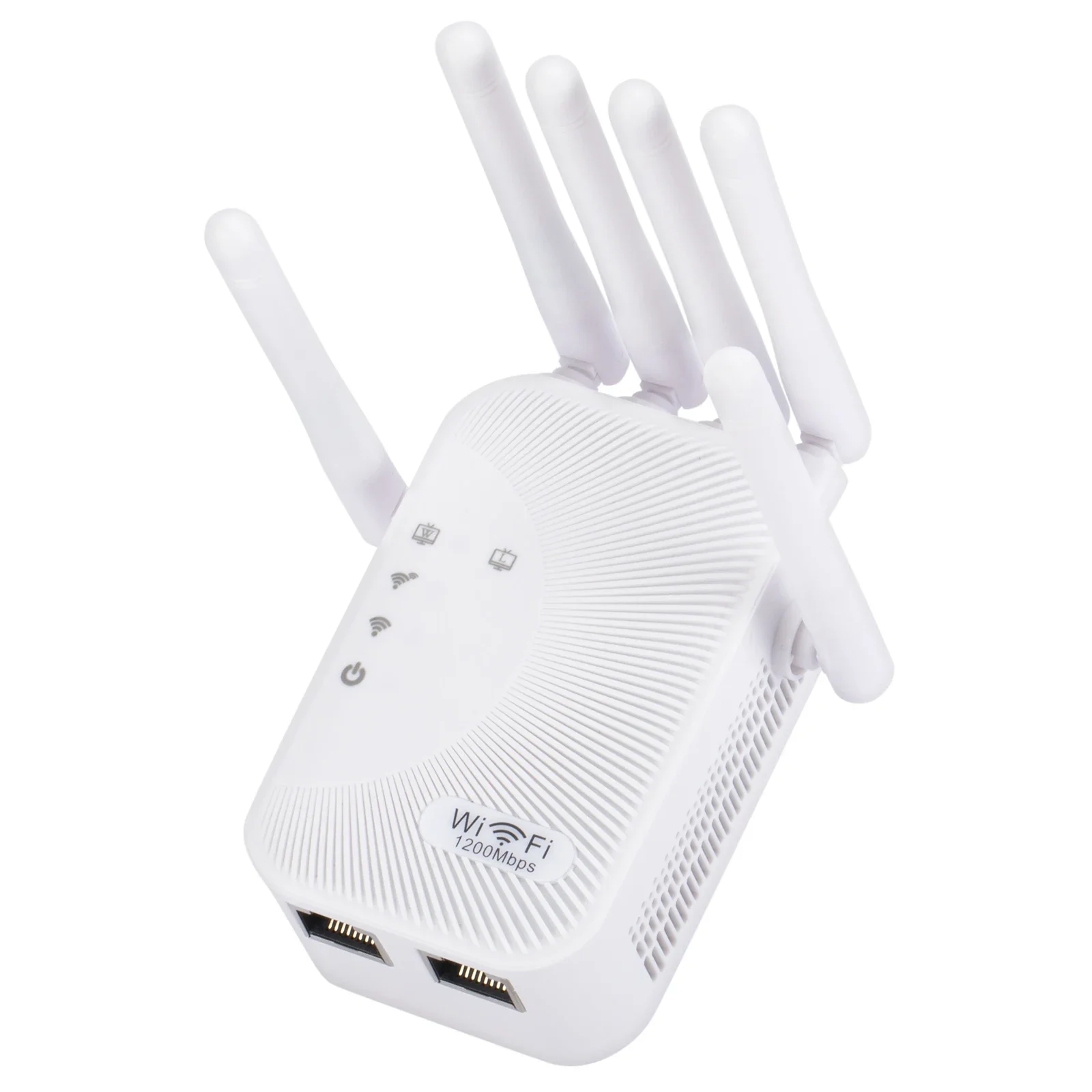 1200Mbps Dual Band WiFi Repeater ไร้สาย 2.4G 5GHz เครื่องขยายเสียงเครือข่าย Long Range Signal Booster สําหรับ Home Office Wi-Fi Repeater