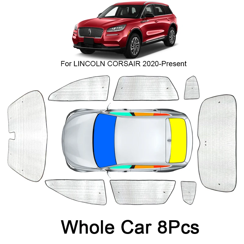 

Car Sunshades UV Protection Cover For LINCOLN CORSAIR MKC 2016-2025 Window Curtain Sun Shade Visor Windshield Internal Accessory