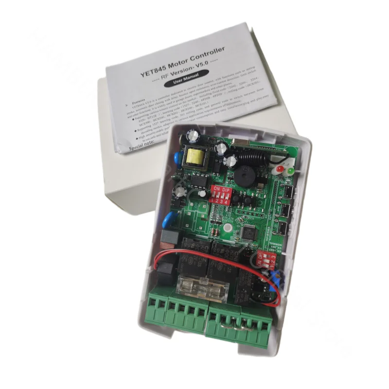 220V AC 433.92MHZ shutters awings automation remote controller unit with infrared photocell alarm lamp