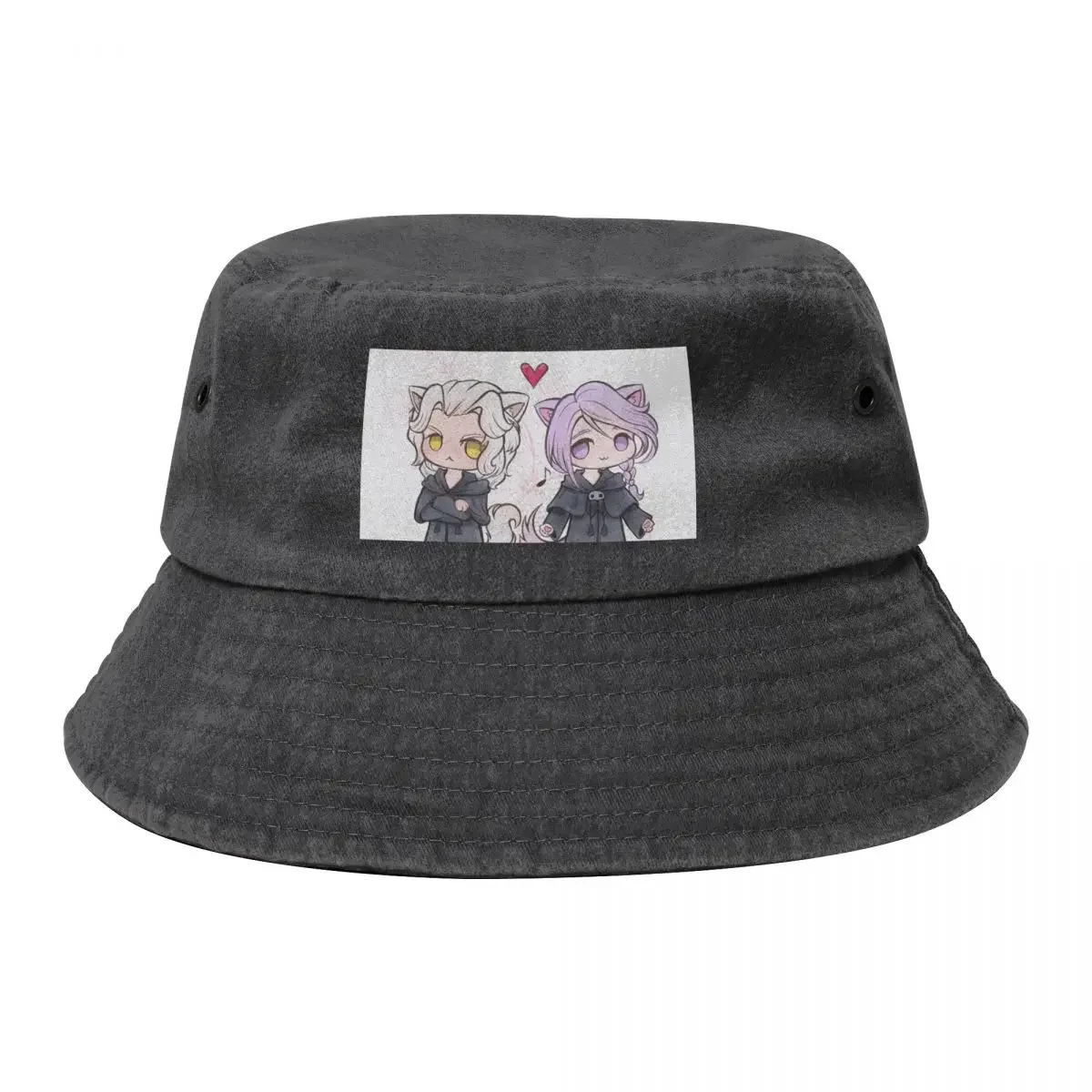 FFXIV Emet-Selch Hythlodaeus Hades Hythades Hythemet Cats Bucket Hat Anime Hat Bobble Hat For Men Women's