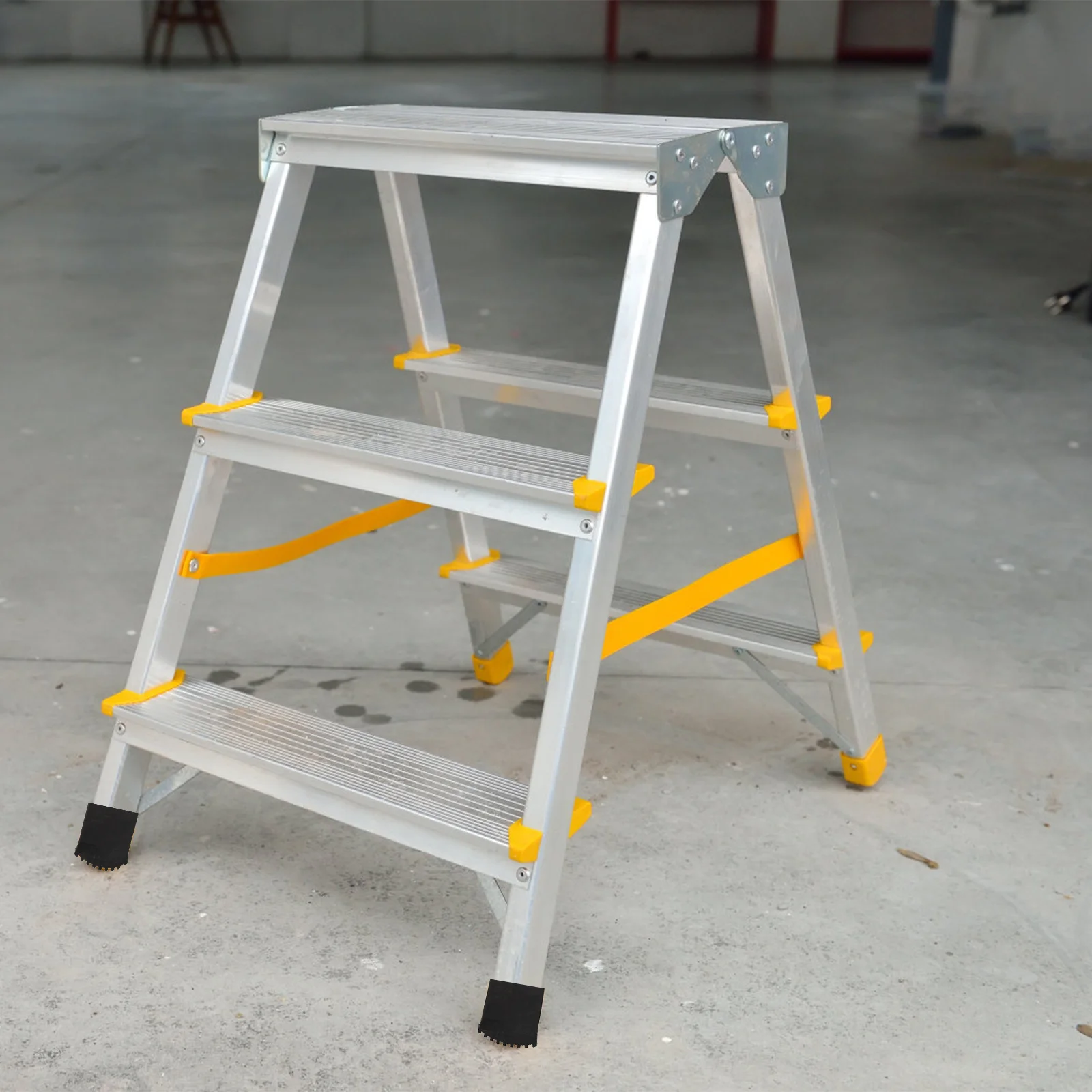 Almohadillas para pies de escalera antideslizantes, cubiertas de repuesto de goma resistentes al desgaste, accesorios de escalera para herramientas de construcción de uso seguro, color negro, 2 uds.