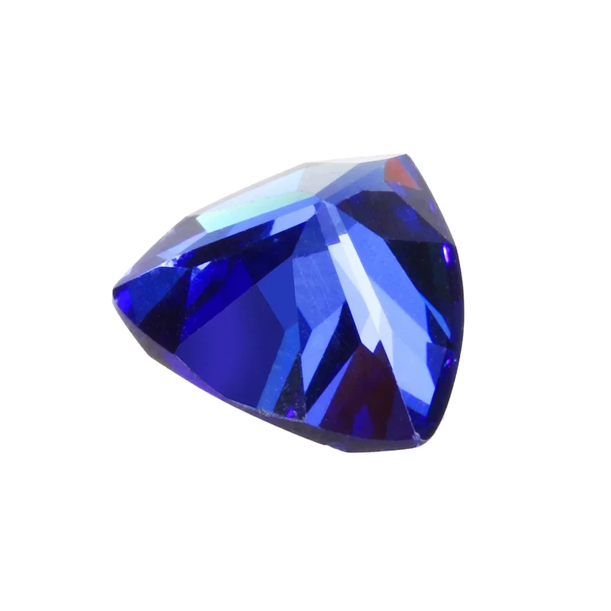 11.20ct 12x12mm 1pc Deep Blue Triangle Cut Gemstone VVS AAA Zircon Jewelry Wedding Party Ring Gems Decorations