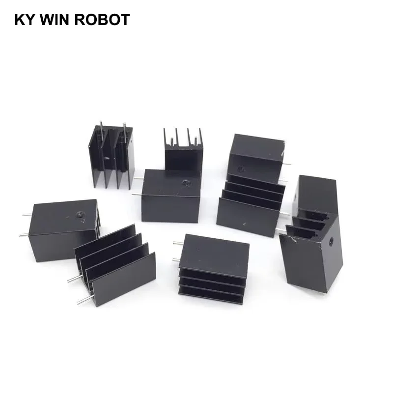 

10 pcs Aluminium TO-220 Heatsink TO 220 Heat Sink Transistor Radiator TO220 Cooler Cooling 25*16.5*16MM With 2 Pins T