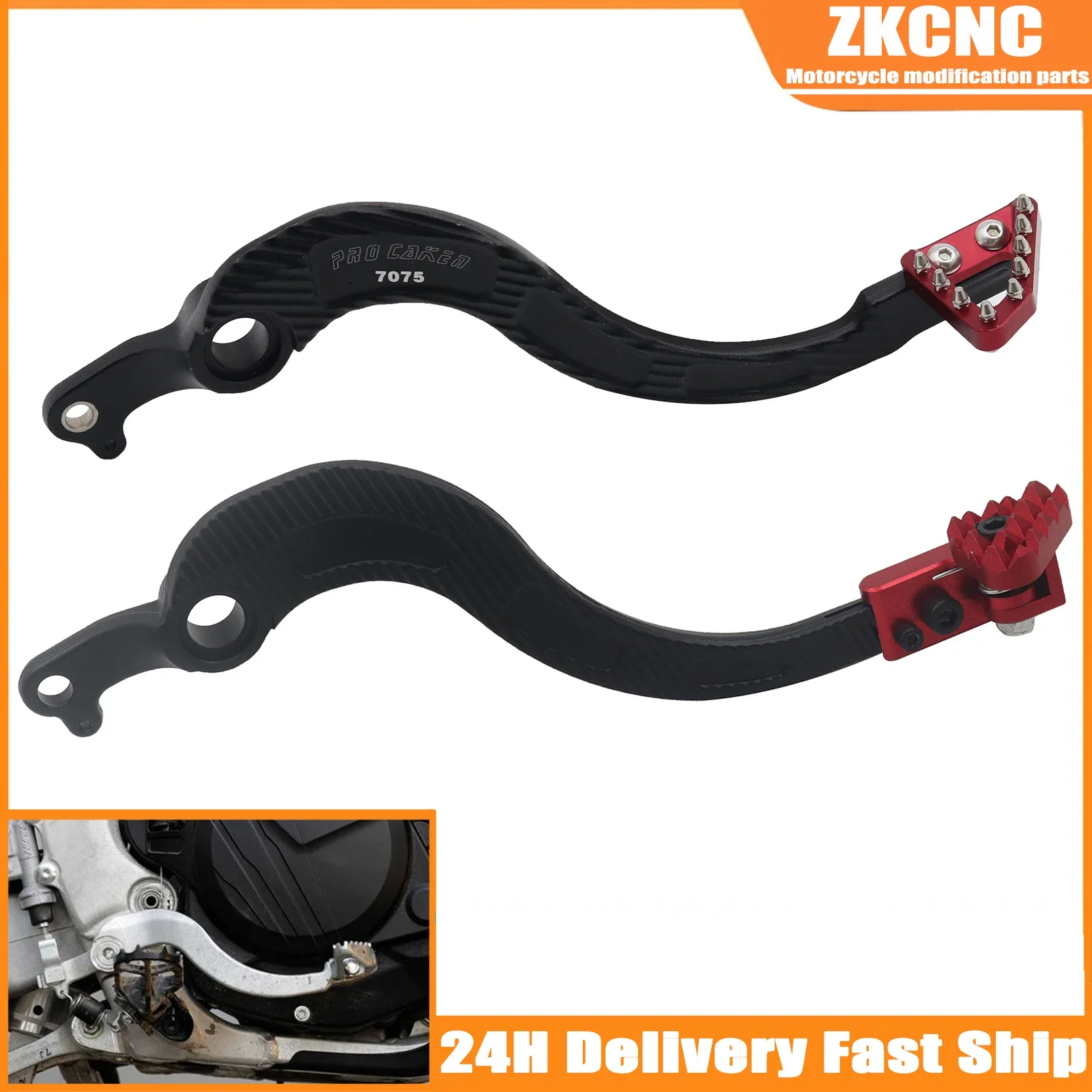 

Алюминиевый тормозной рычаг CNC для мотоцикла Honda CRF250X 2005-2017 CRF450X 2005-2017 CRF 250X 450X универсальные детали для мотокросса