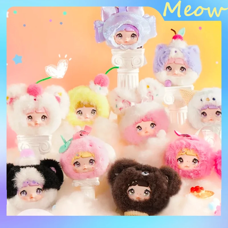 

100% Sweet Nommicute V9 Blind Box - Kawaii Vinyl Doll Keychain Surprise Mini Figure Collectible Plush Style Gift Collection