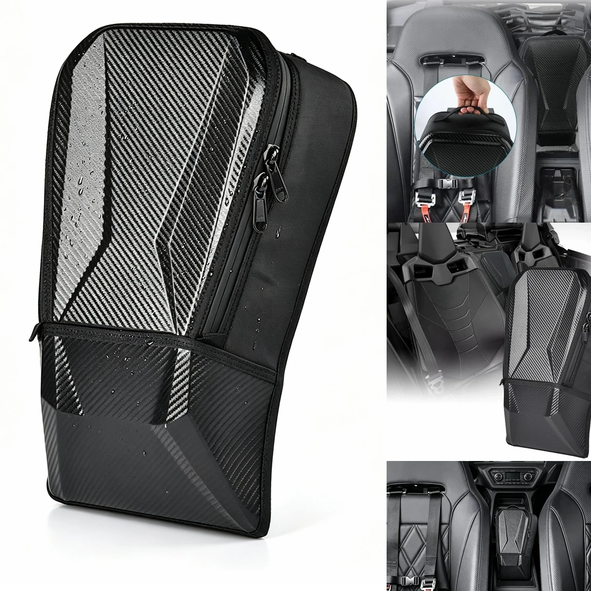 UTV Center Shoulder Console Storage Organizer Tool Bag for Can-Am Maverick X3 Max 900 HO R RR 4x4 XRC XMR Turbo DPS 2017-2023