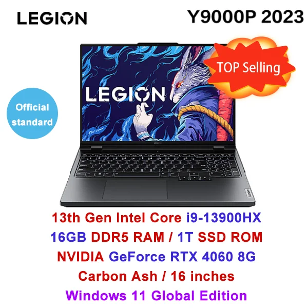 Lenovo Legion Y9000P 16inch Gaming Esports Laptop 32G 2T SSD RTX