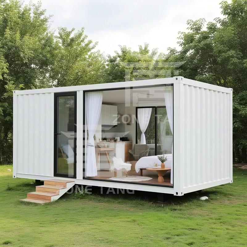منازل حاويات جميلة، منازل سكنية مؤقتة مقاومة للحرارة، منزل معيار قابل للتخصيص، عبوة مسطحة للمنزل