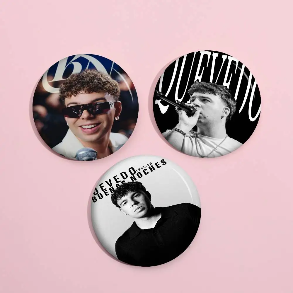 Rapper Quevedo Anime Button Pin Handmade Brooch For Clothes Cartoon Badge Backpack Decoration Jewelry Accessories