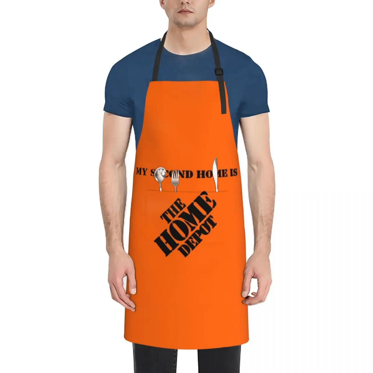 

My Second Home is The Home Depot Apron custom women's kitchen For Women Kitchen Womens Dresses Ladies Apron