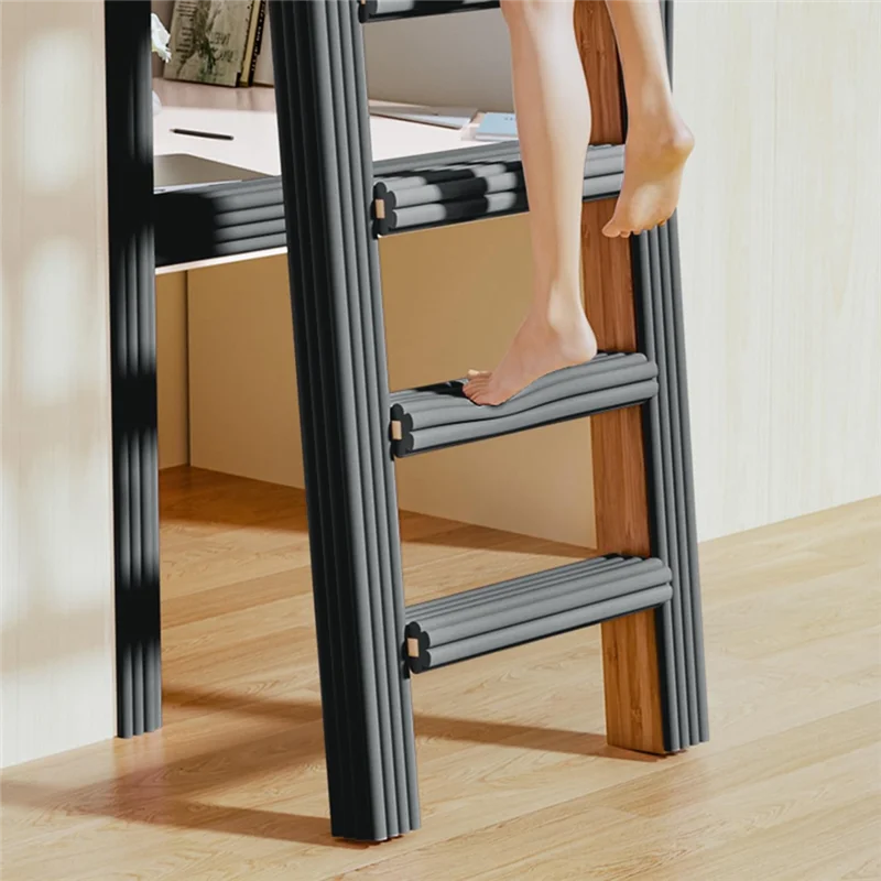 HHO-Bunk Bed Ladder Pads Foam Padding,Traction Treads For Stair Steps 6.5 Ft For Stair Steps,Soft Extra-Wide Edge Protector