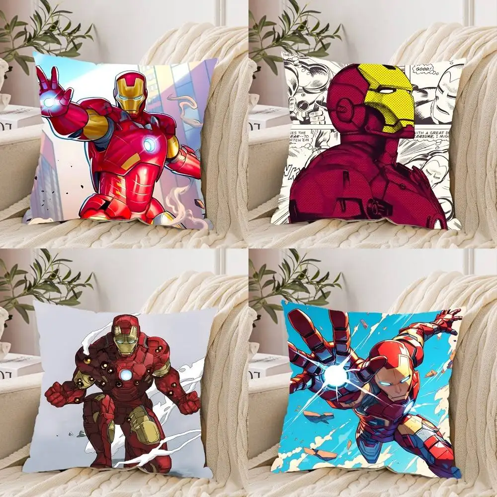 Cool I-Iron ManS Classic Customizable Square Pillowcases, Stylish And Soft, Perfect For Beds, Cars, And Sofas.