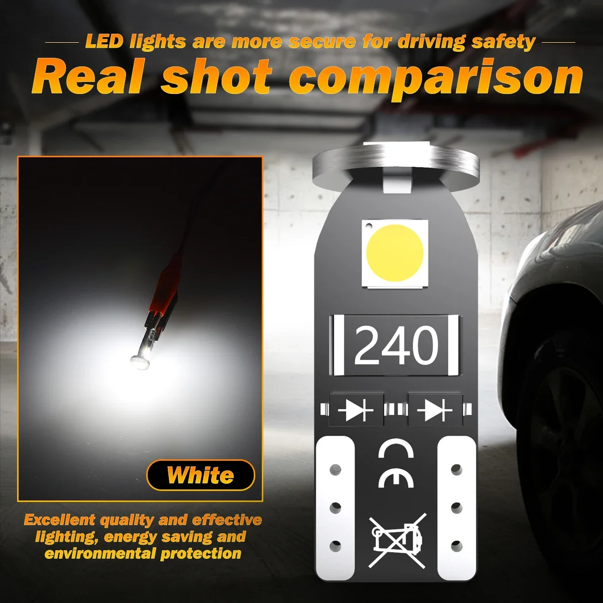 100x T10 W5W LED Interior Light License Plate Light Bulbs For Nissan Leaf Note Juke Teana Primera Pathfinder Drop-in Replacement