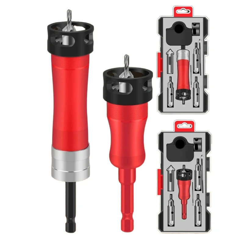 Drill bit three in one aluminum alloy body high-speed steel blade adjustable 90 degrees precision universal hexagonal shank