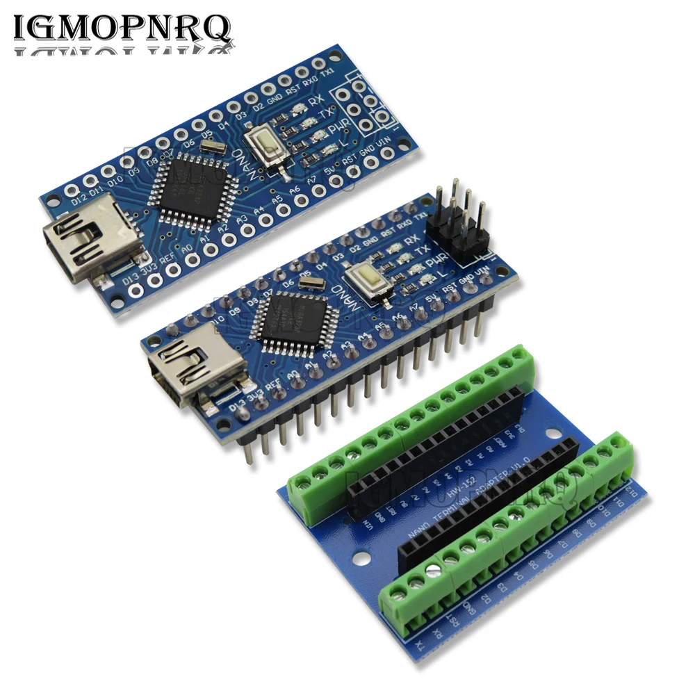 NANO V3.0 3.0 Controller Terminal Adapter Expansion Board NANO IO Shield Simple Extension Plate For Arduino AVR ATMEGA328P