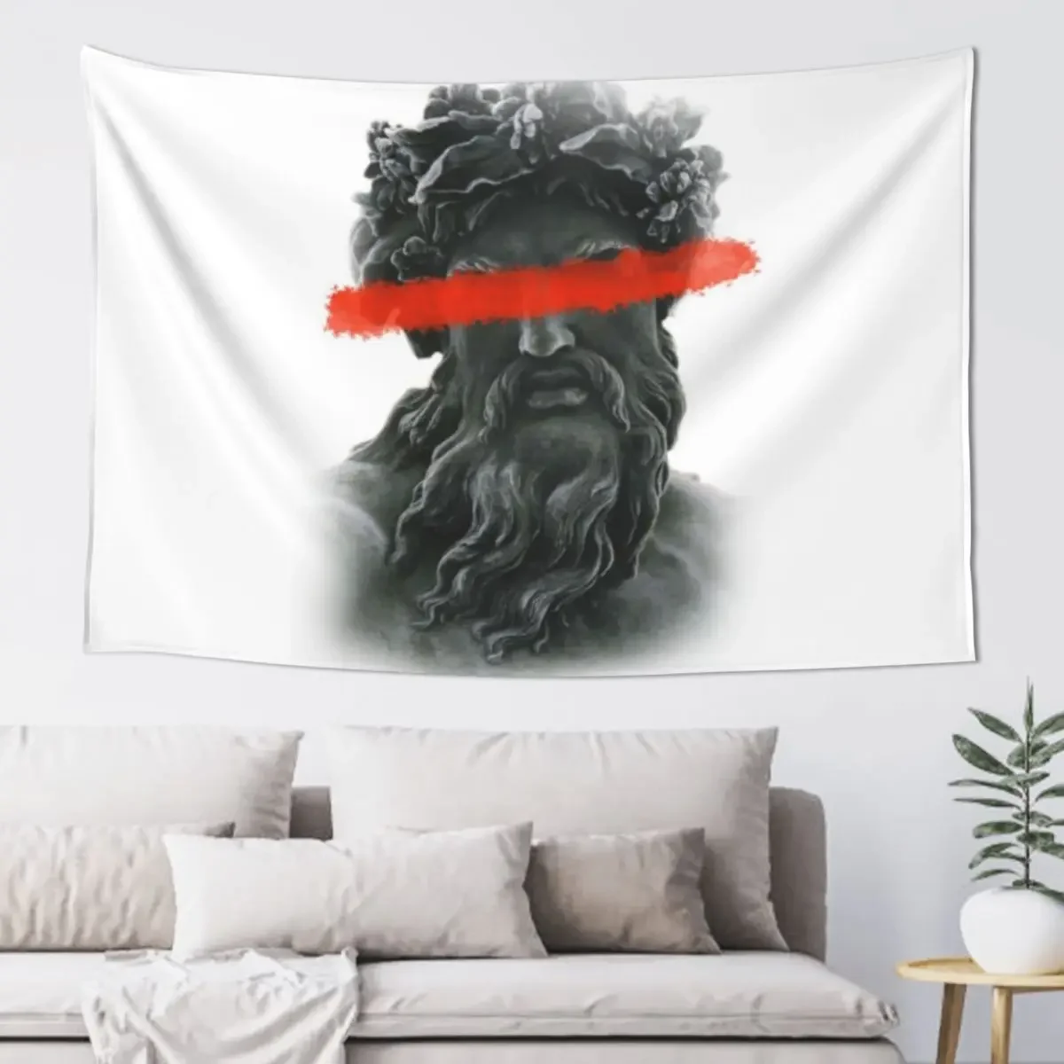 Zeus Statue Greek Sculpture Tapestry Wall Art Decoration Bedroom Luxury Living Room Decoration Tapestry