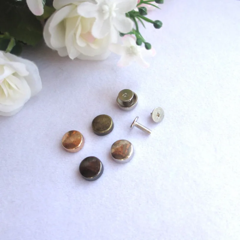 Flat Head Screws Nail Rivet DIY Bag Book Notebook Binding Belt Rivets Buckle Hardware Accessories