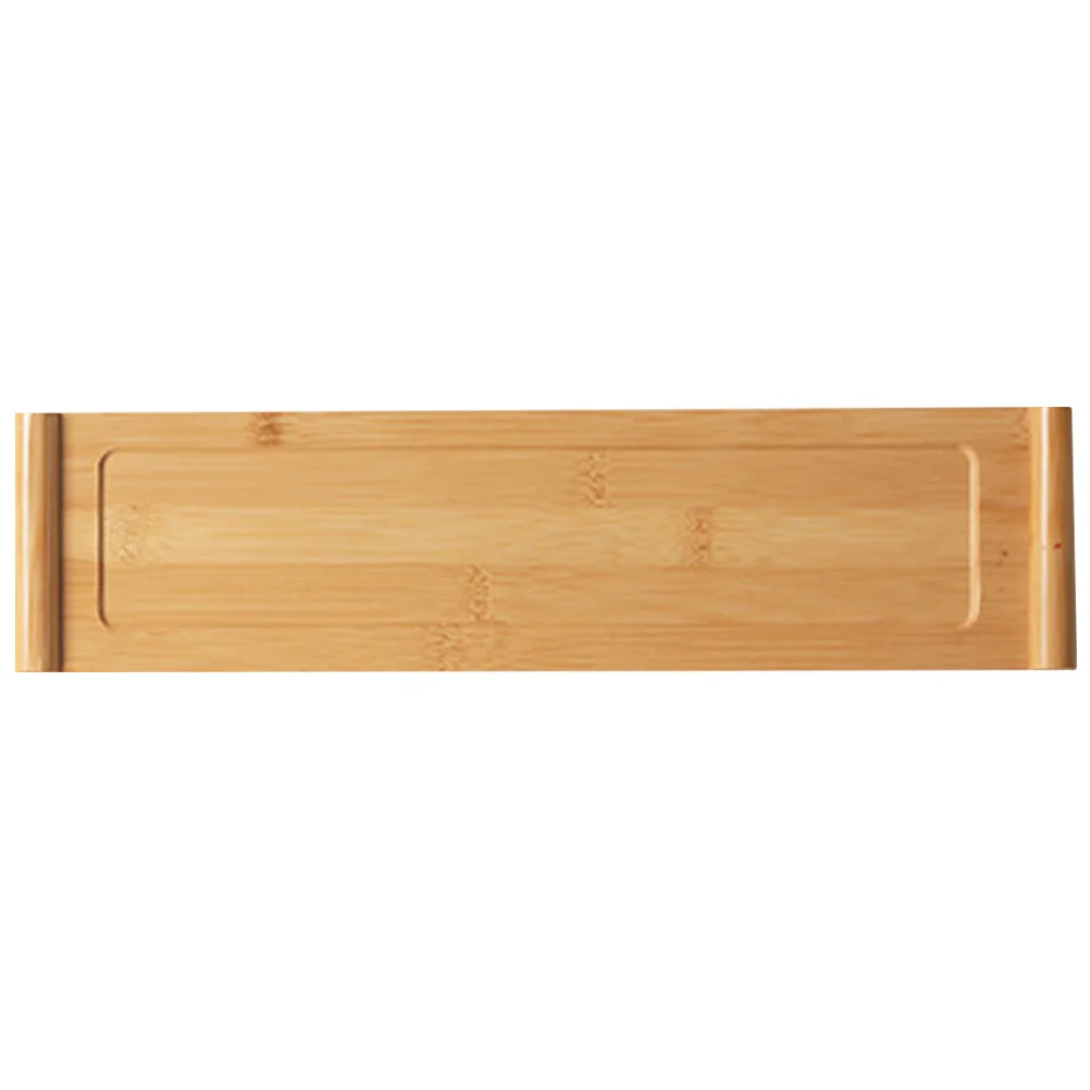 Bamboo Tea Large Rectangular Chinese Style Serving Tray For Home Office Tea Room Multi-Functional Kitchen Storage Platter