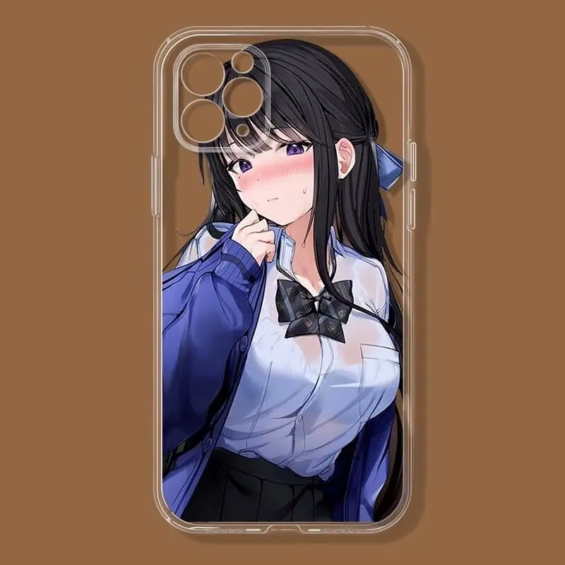 Japanese Anime girl maid phone case for iphone 13 pro max 14 plus 11 12 mini silicone cover for iphone x xs max xr 7 8 plus se2