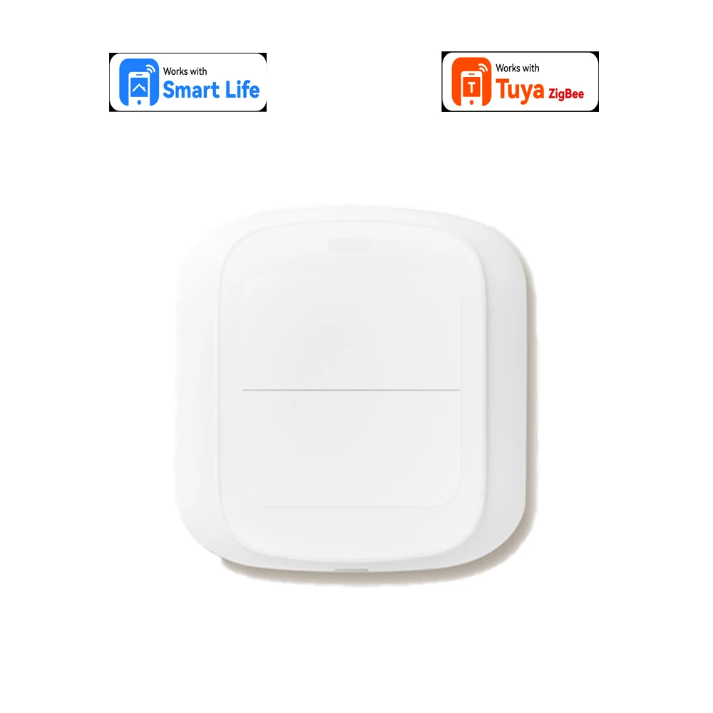 Werkt met Tuya Smart WiFi/Zigbee 2Gang 4-scene drukknop schakelaar draadloze slimme huisautomatisering scenario afstandsbediening.