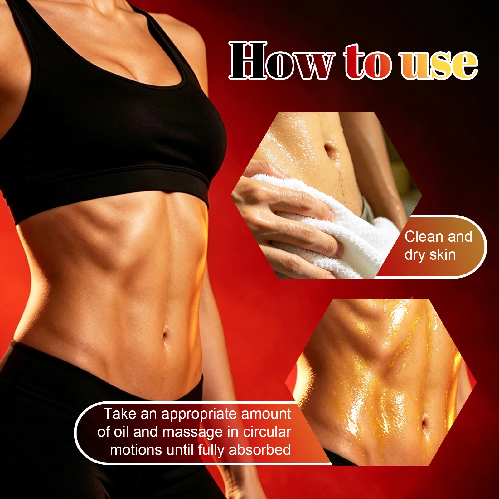 7 Days Firming Body Oil 50ml, Lifting & Tightening Skin, Ginger Root Extract & Rosehip Oil, Moisturizing & Nourishing
