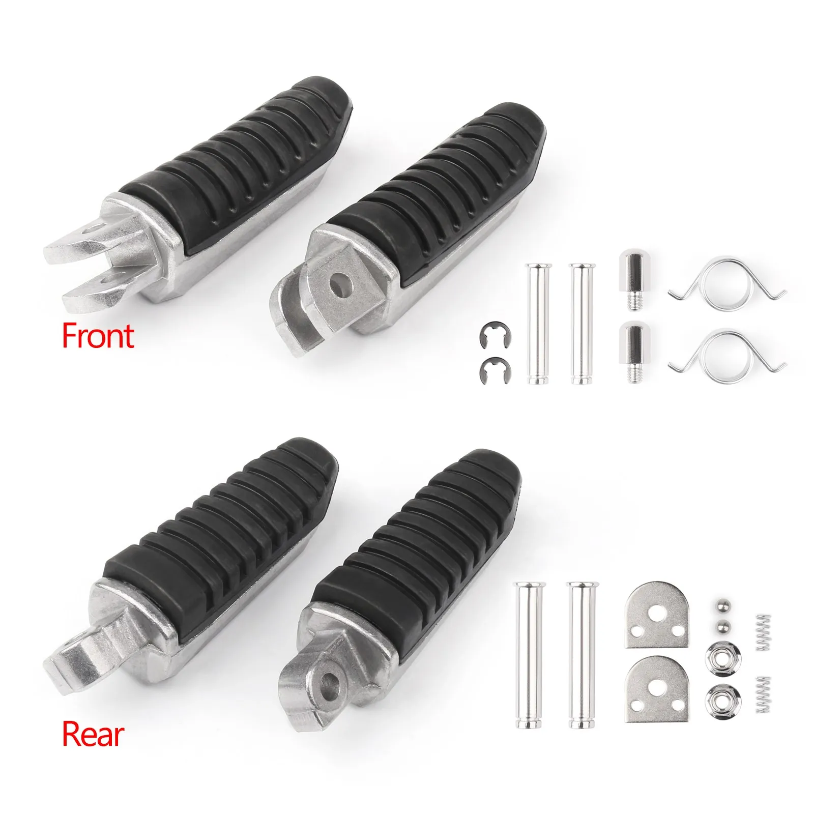 Artudatech Front or Rear Footrests Foot Pegs for Suzuki 1000 GSX 1250 1300 GSR 600 moto parts
