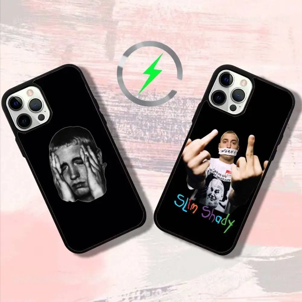 

Singer E-Eminems Phone Case For iPhone 16,15,14,13,12,11,Pro,Max,Plus,Mini,SE4,E Magnetic Magsafe Wireless Charging