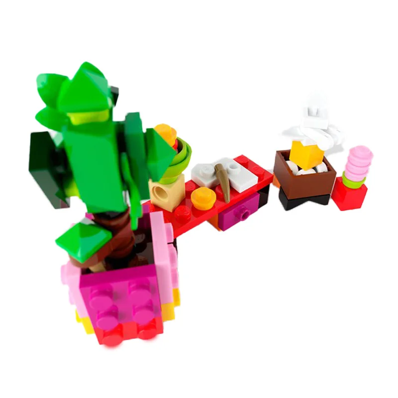 69-onderdelen MOC Flower Planting Studio Bouwstenen Model Educatief DIY-montagespeelgoed voor kinderen Verjaardag Kerstcadeaus