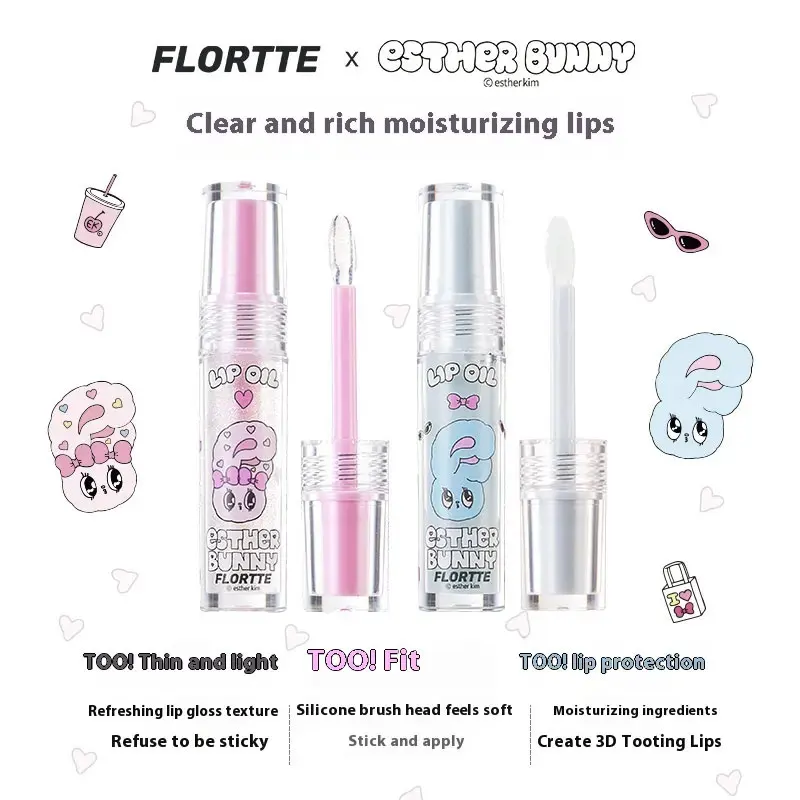 Flortte Lip Essence Honing Teder Meisje Pure Lust Lip Olie Helder Voedende Hydraterende Vervagen Lip Lijnen 3d Pruilende Lippen