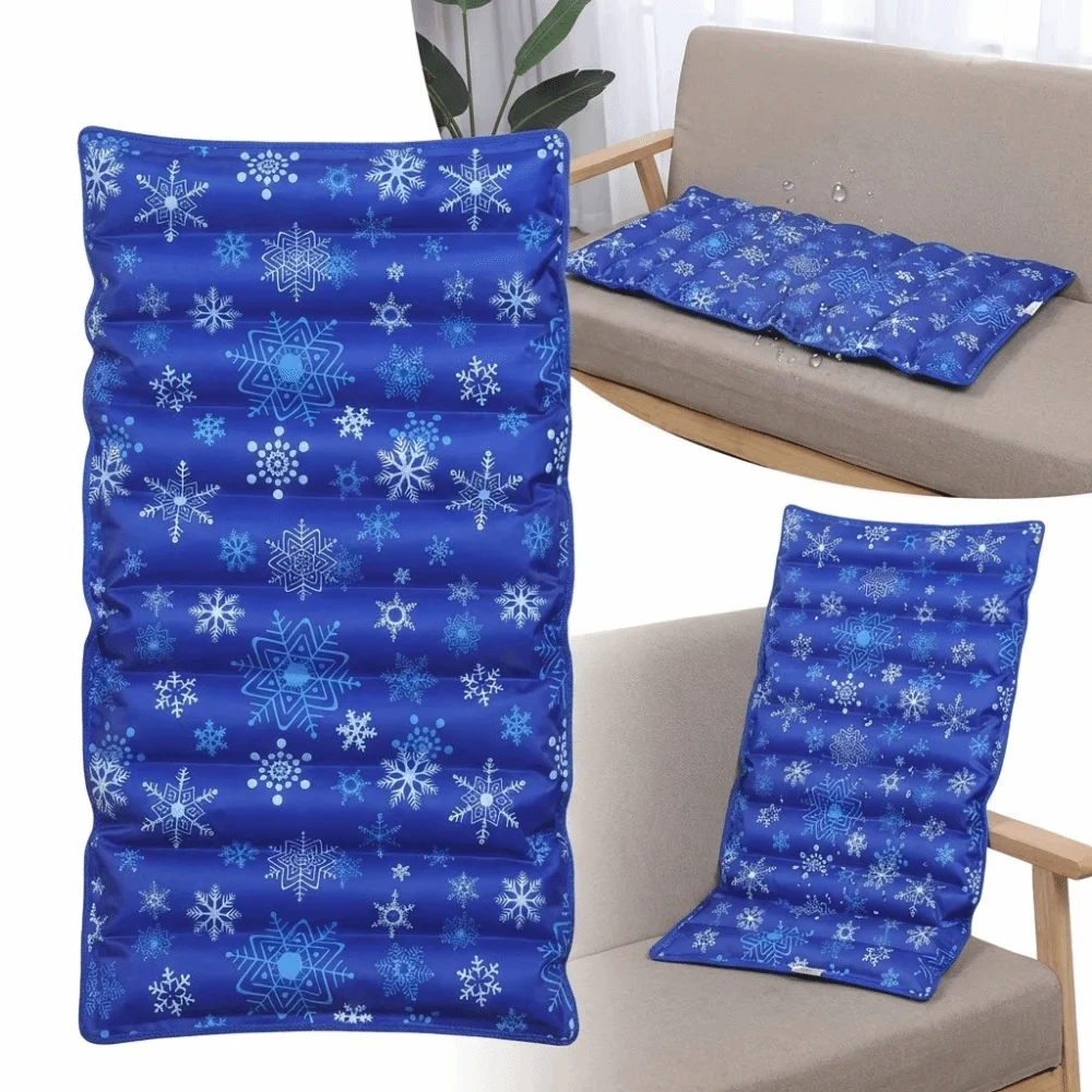 Comfortable Refillable Ice Seat Cushion Summer Cool DIY Design Chair Cooling Pad Portable Foldable Pet Cooling Gel Mat Travel