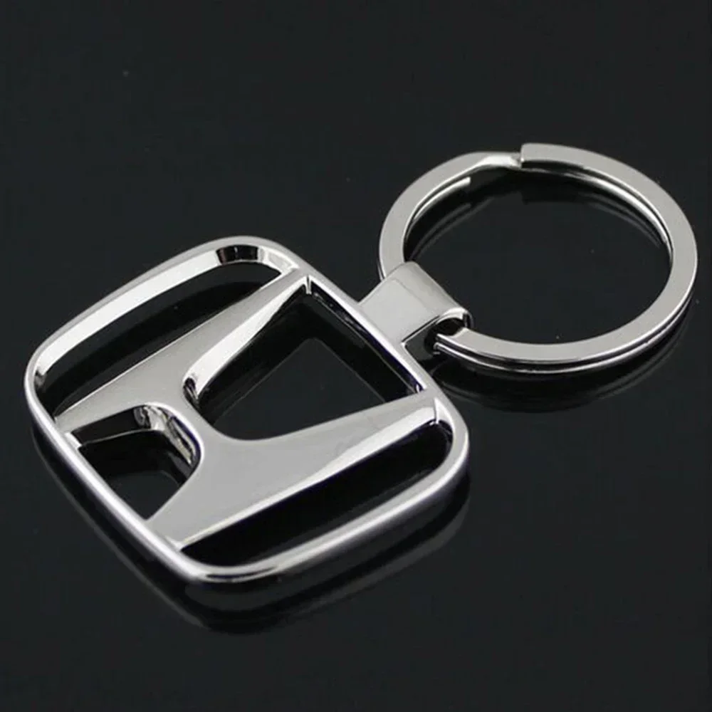 Car KeyChain Holder for Honda Odyssey City H-RV Jazz Accord Civic CRV Fit Vezel Insight Spirior Badge Key Ring Case Accessories