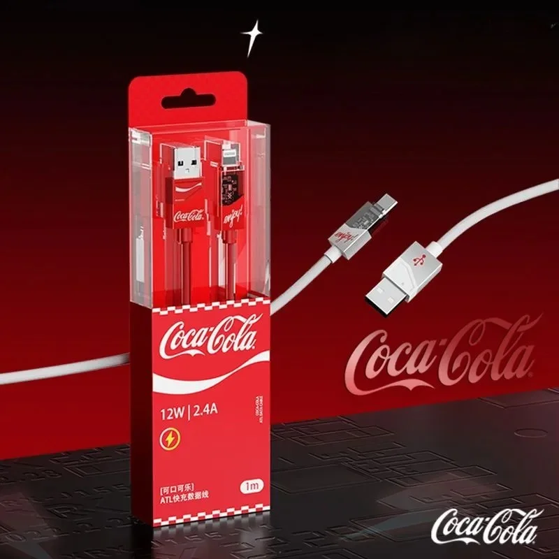 Kawaii Cola Type C Data Cable 66 Watt Fast Charging Braided Cord For Android Apple Xiaomi Huawei Universal 2026 Lovely Gift Box