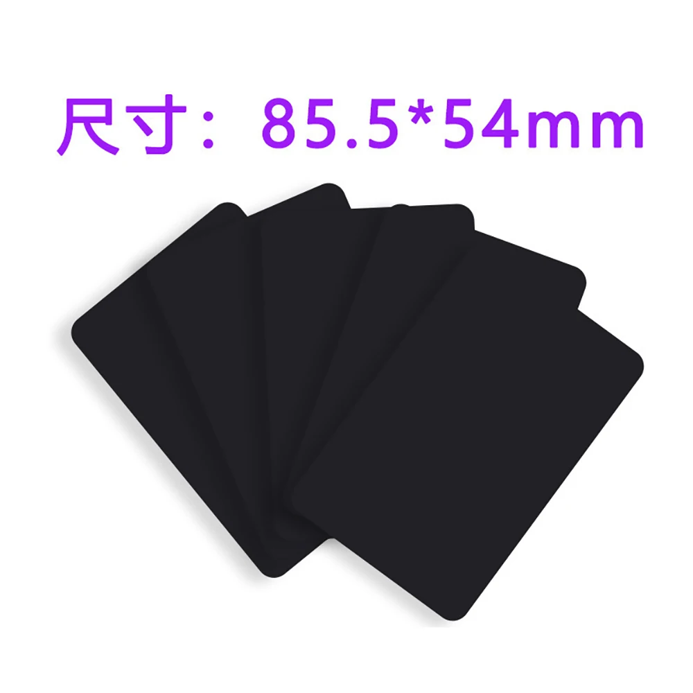 50Pcs/Lot NFC 13.56Mhz RFID Classic Blank IC Card 4K S70 MEMORY ISO14443A PVC Black Card For Access Control System