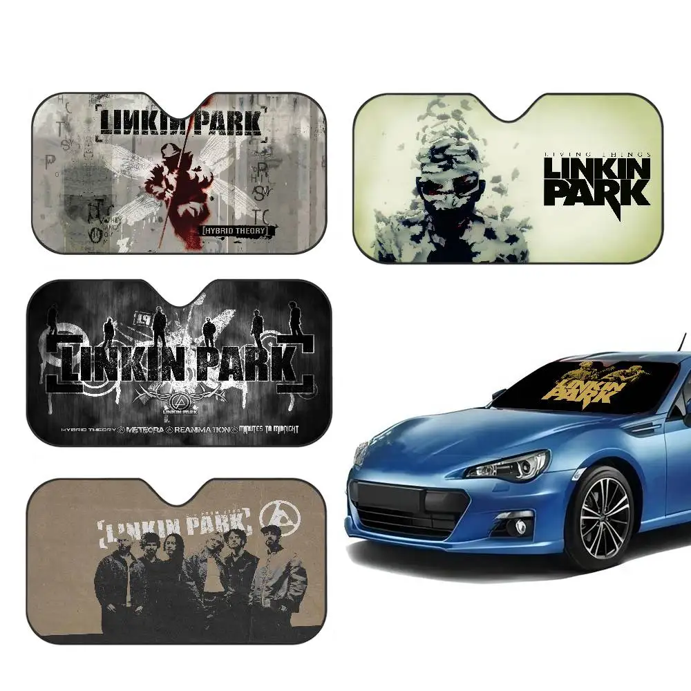 L-Linkin Hot Band Park Car Windshield Sun Shade Foldable Car Front Covers Car Sunshade for Car Accessories Blocks Uv Rays