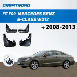 Set Molded Mud Flaps For Mercedes Benz E Class E-Class W212 2008-2013 Mudflaps Splash Guards Front Rear Mudguards 2009 2010 2011