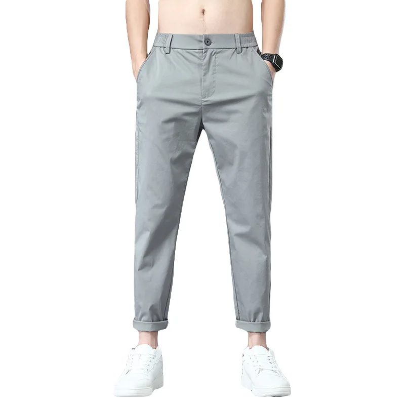 الحرير الجليد السراويل الرجال تسع نقاط فضفاضة السراويل الطويلة سراويل تقليدية رجالية الصيف رقيقة أربعة مواسم يمكن ارتداء الكبار شهم الترفيه