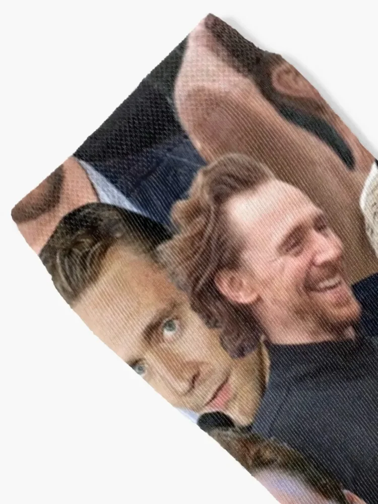 Tom Hiddleston photo collage Socks sheer christmas gift Men's Socks Luxury Women's