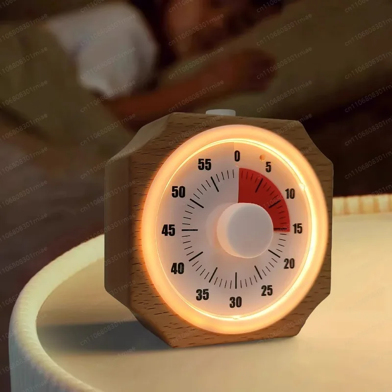 Wooden Square Productivity Countdown Kitchen Timer Google Kids Tomato Learning Timer 60 Minutes