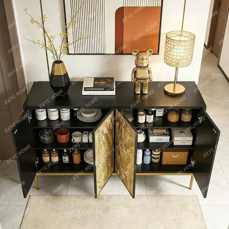 XXLight luxury home entrance cabinet, living room home storage cabinet, glass decorative cabinet