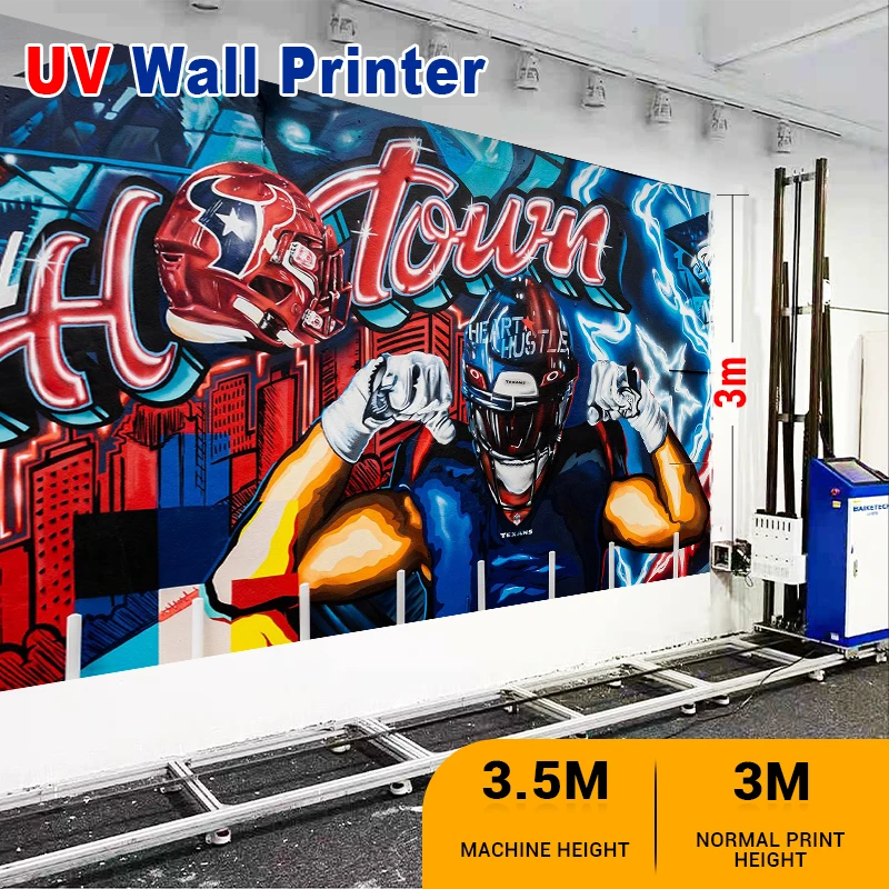 TH-UP1400 بيع المصنع مباشرة ثلاثية الأبعاد الأشعة فوق البنفسجية جدار عمودي ديكور طابعة نافثة للحبر مزدوجة DX7 آلة طباعة داخلية وخارجية