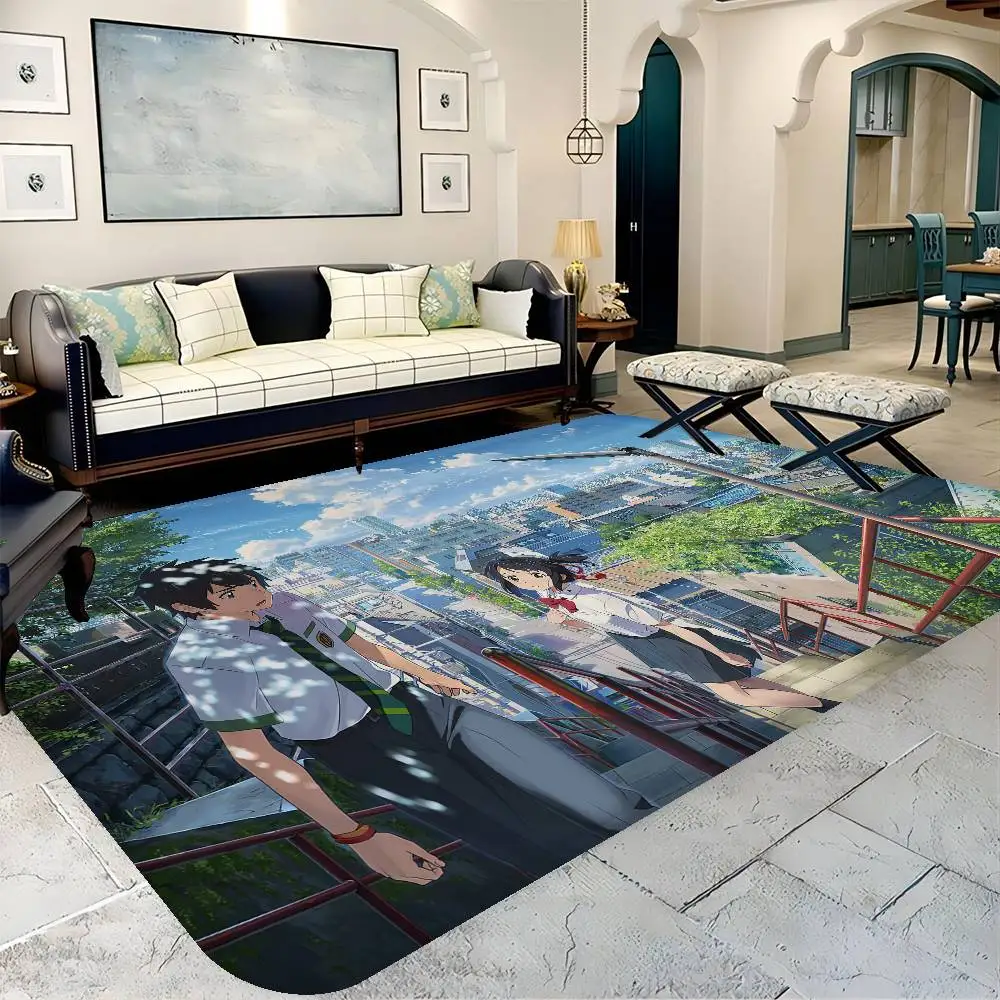 

Аниме Your Name напольный коврик в стиле INS, мягкий напольный коврик для спальни, дома, прачечной, противоскользящие бытовые ковры