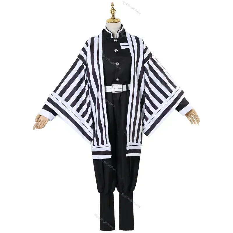 

NewAnime Demon Killer Kimetsu No Yaiba Iuro Obanai Haori Kimono Cosplay Costume Wig White Snake Accessories Halloween Cost2025