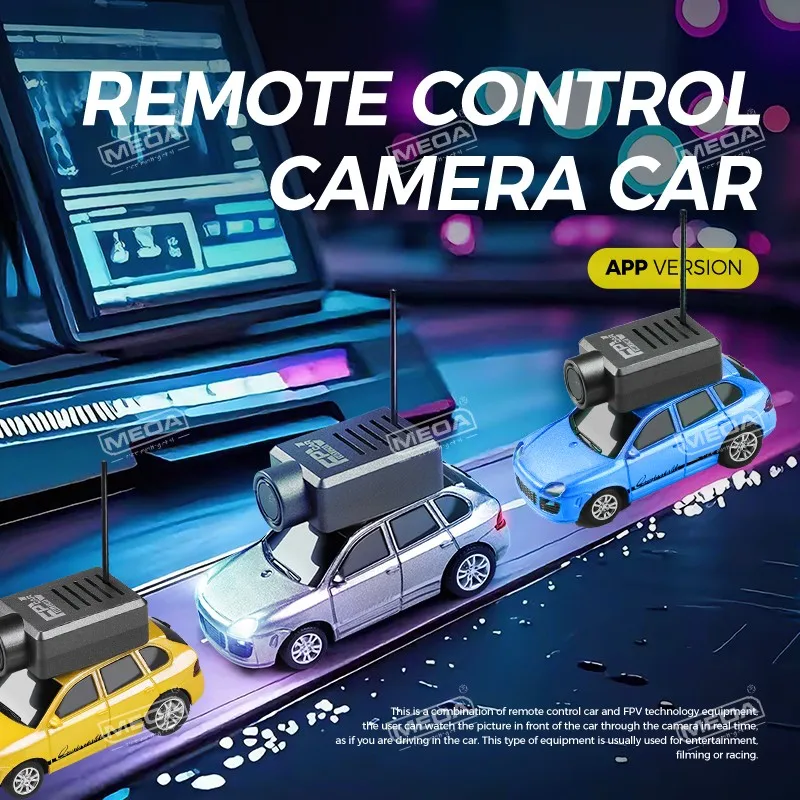 Wltoys 6401-C 1/64 FPV Mini RC Car & Runway Mats 2.4GHz Primeira Pessoa Vista Giroscópio Carro de Controle Remoto com Câmera HD Brinquedo de Corrida